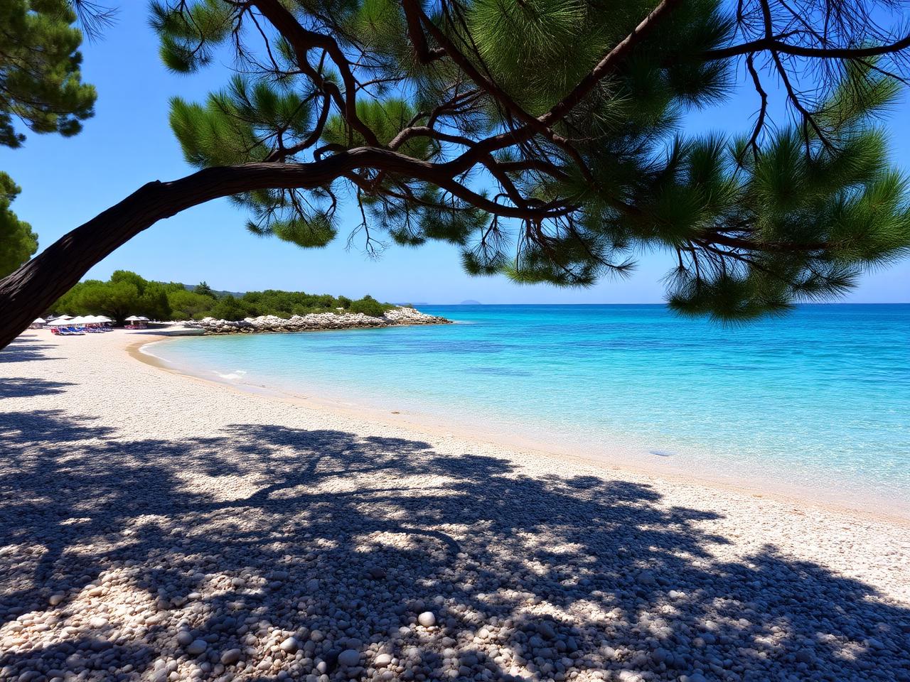 Šljunčana plaža u blizini